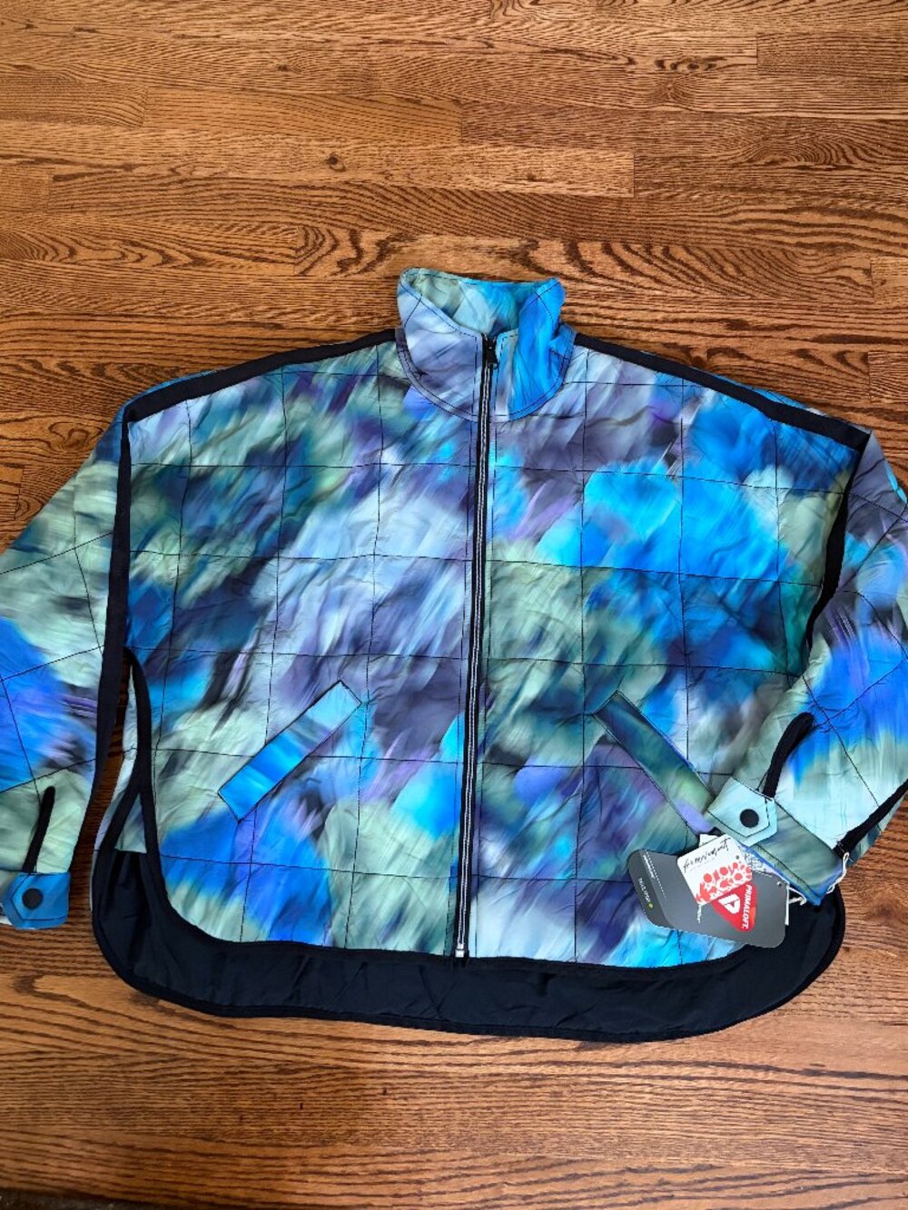 Free People Size S Movement Pippa Printed Packable Puffer Jacket Blurry Flowers